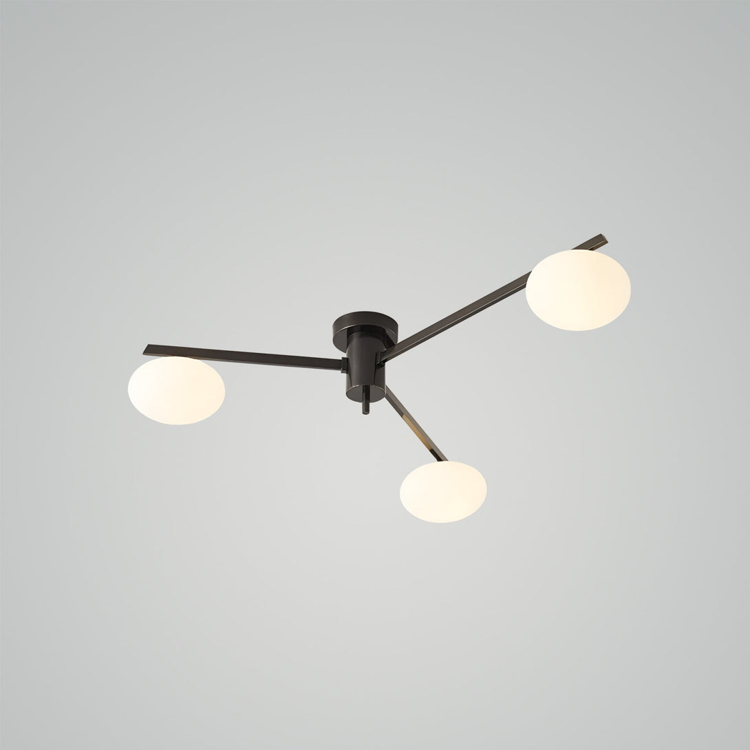 3Heads ∅33.5″ X H7.1″ / ∅85cm X H18cm- Black White