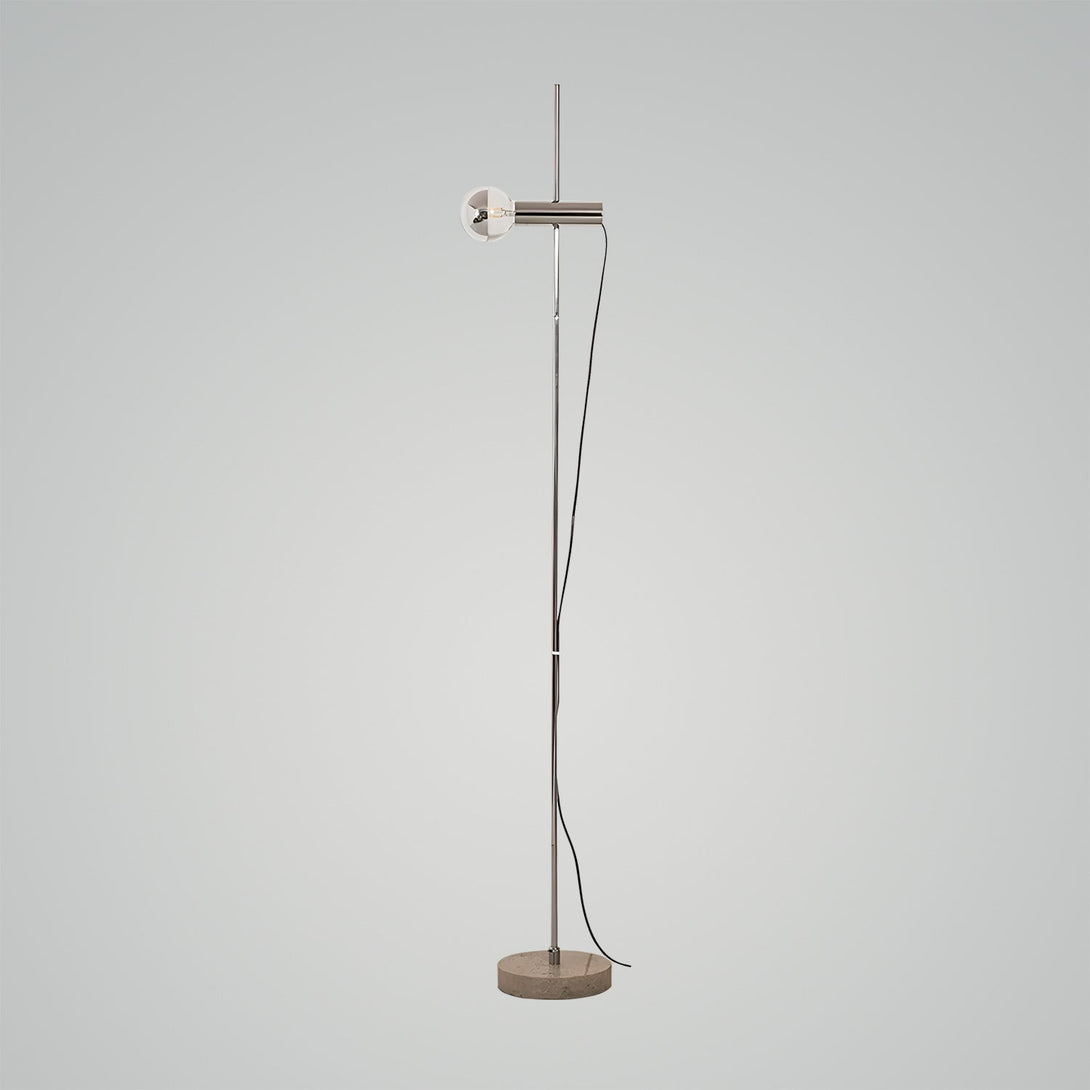 ∅7.9″ X H60.6″ / Dia20cm X H154cm-Stainless Steel Beige Marble Base