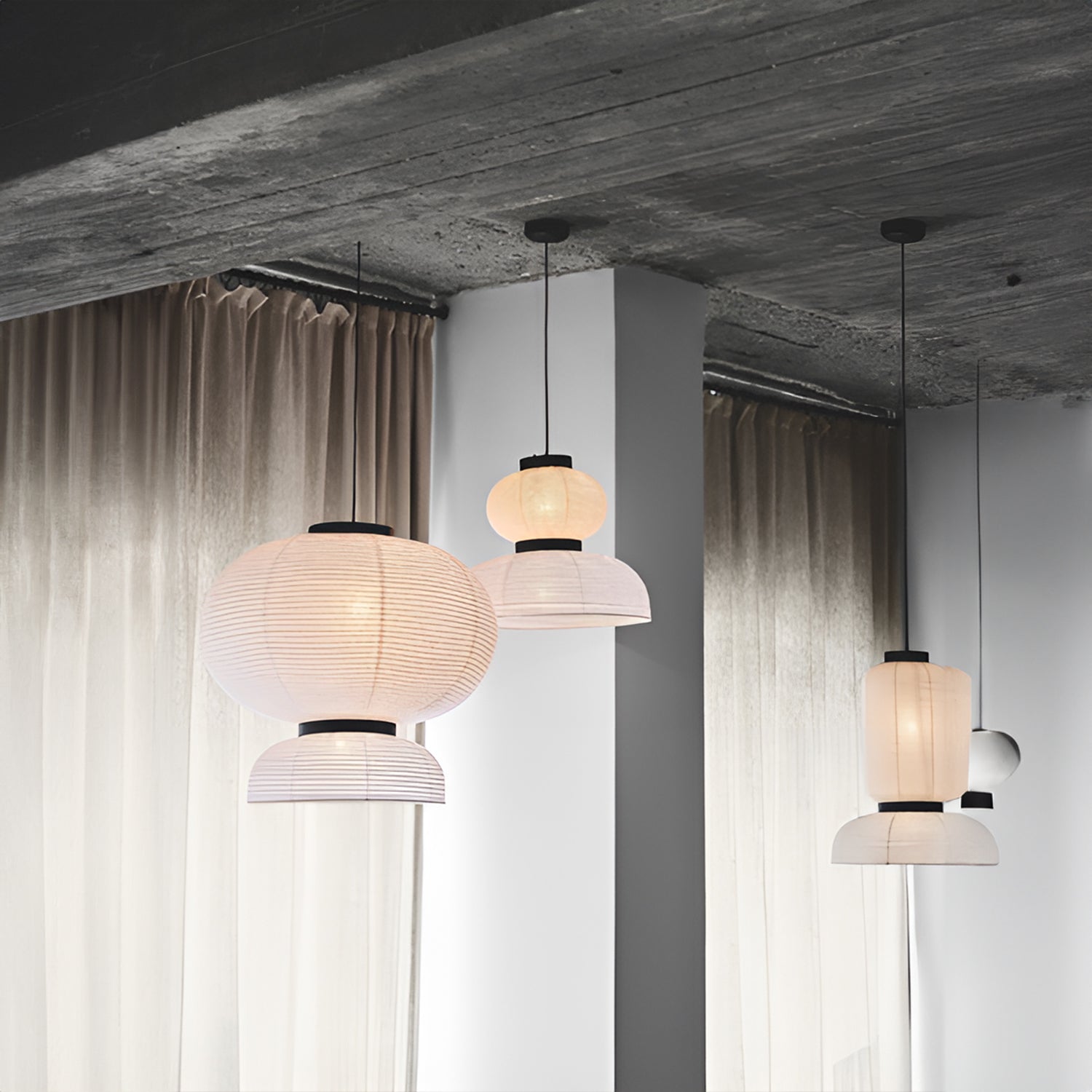 Akari C Pendant Swag Light – Lights Union